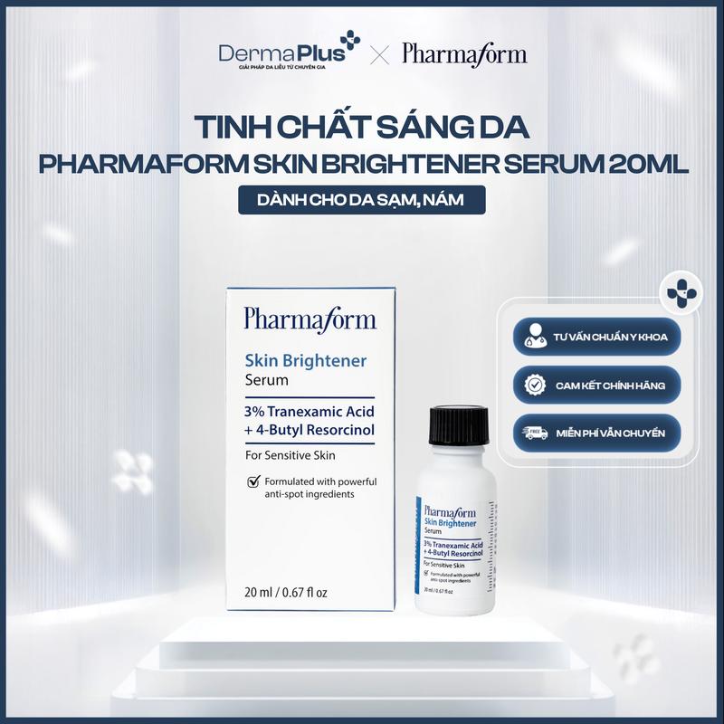 Pharmaform Skin Brightener Serum 20ml - Tinh chất làm sáng da cải thiện thâm sạm 3% Tranexamic acid + 5% Niacinamide