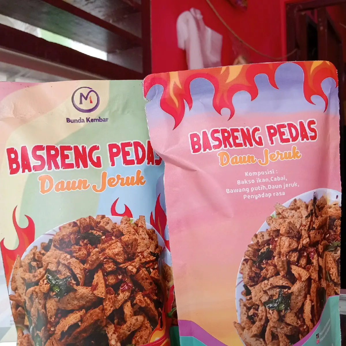 Basreng pedas daun jeruk