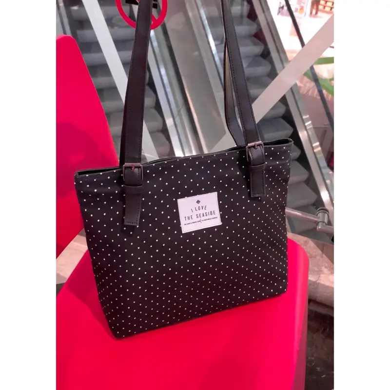 LOVINELA Tas Wanita Polkadot Tote Bag 8