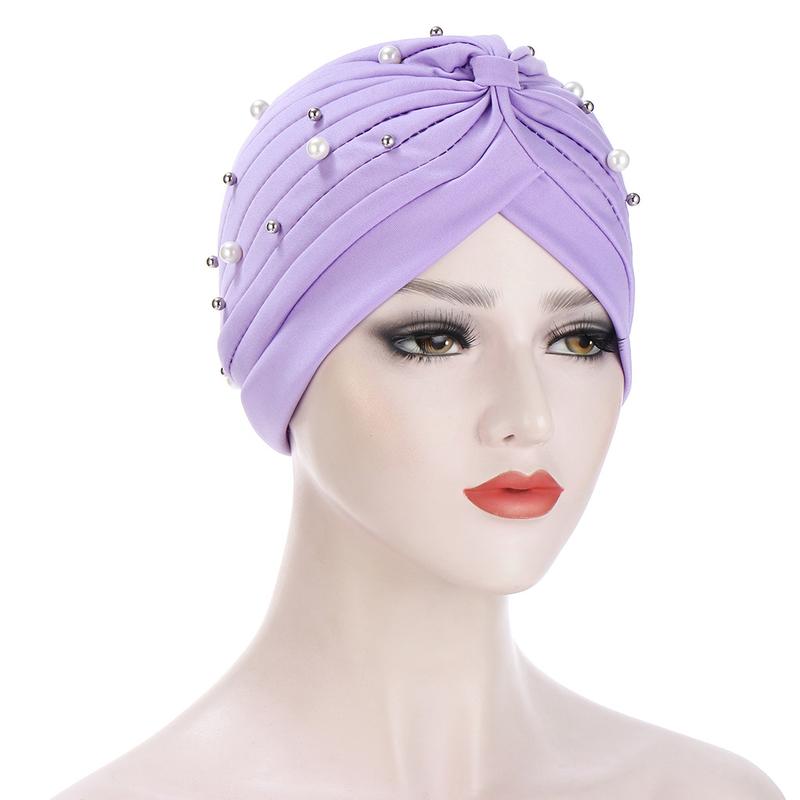 Product Introduction of European and American Fashion Pleated Ladies Sleeve Cap Indian Cap Size Beads Muslim Tam-O'-Shanter 14