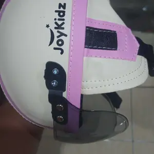 JoyKidz - Helm Chips Anak Cream Pink/Biru Muda Usia 1-5 Tahun