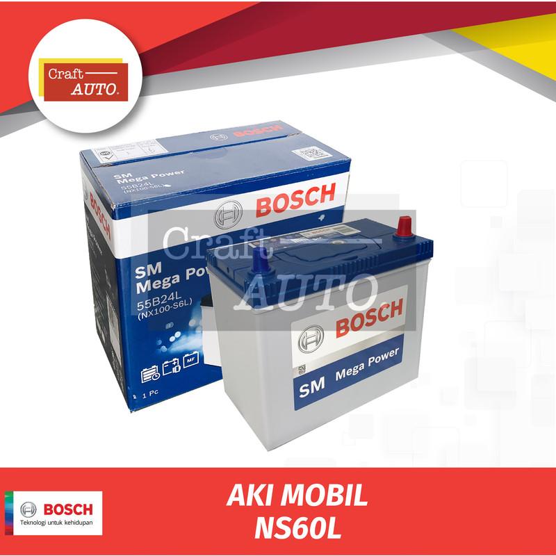 Aki Mobil Nissan Evalia NS60L / 55B24L MF Bosch - NS60L.MF, Standar