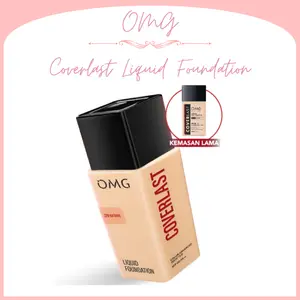 OMG Oh My Glam Coverlast Liquid Foundation SPF 20 PA++ 25ml | Alas Bedak Concealer Waterproof