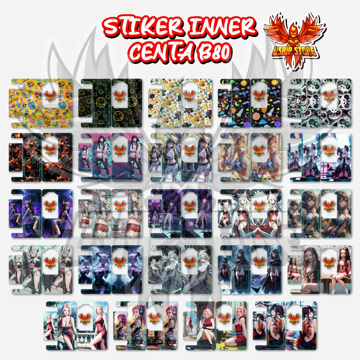 STIKER GARSKIN INNER CENTAURUS B80 / STIKER B80 / INNER B80 / B80 / CENTA B80/B80/DESAIN BARU