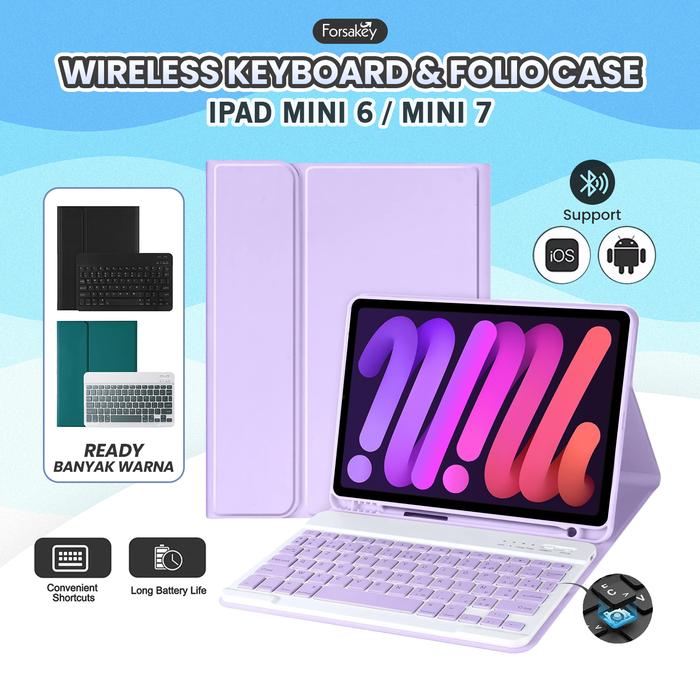 Promo CASE + KEYBOARD untuk iPad Mini 6 / Mini 7 8.3 inch A17 Pro ...