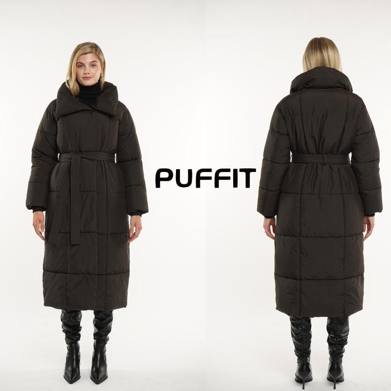 PUFFIT Extra Long Hooded Premium Puffer Jacket Water Repellent Double-open Zip Hooded  Puffer Jacket Womenswear Coats 4
