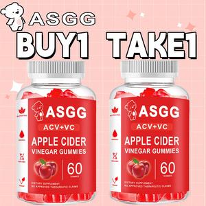 【Beli Satu Percuma Satu】ASGG Gummies Cuka Cider Epal  60 Gummies Perisa Epal