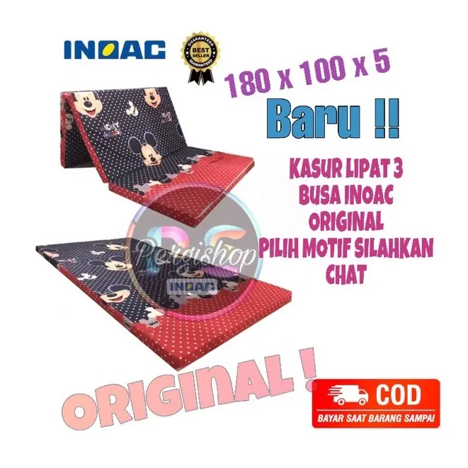 Kasur Lipat Inoac ukuran 180x100x5 Kasur Lipat 3 busa Inoac EON LG D23