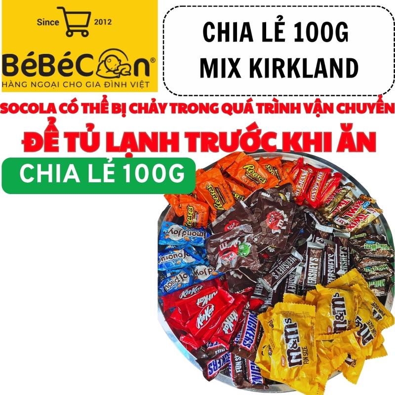 CHIA LẺ 100G Socola M.Ỹ các loại Snickers Kitkat Milkway Almond Joy Twix Grand..... Snack Ăn Vặt Thức Ăn Food Sô Cô La