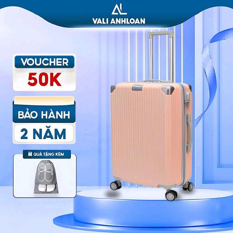  Vali Anh Loan Miền Nam-VL01 Vali Du Lịch Khoá Kéo LOẠI DÀY. ƯU ĐÃI TẶNG TÚI ĐỰNG GIÀY.Size 20 24,28 Chất Liệu ABS+PC Nhựa Dẻo Đàn Hồi Tốt,Có Khoá Bảo Mật.BH 2 Năm phụ kiện.lỗi 1 đổi 1 miễn phí. 