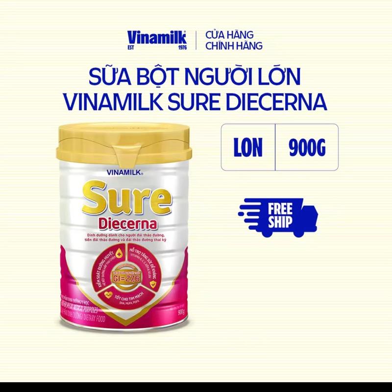 Sữa bột Vinamilk Sure Diecerna 900g đái tháo đường date: 10 2027