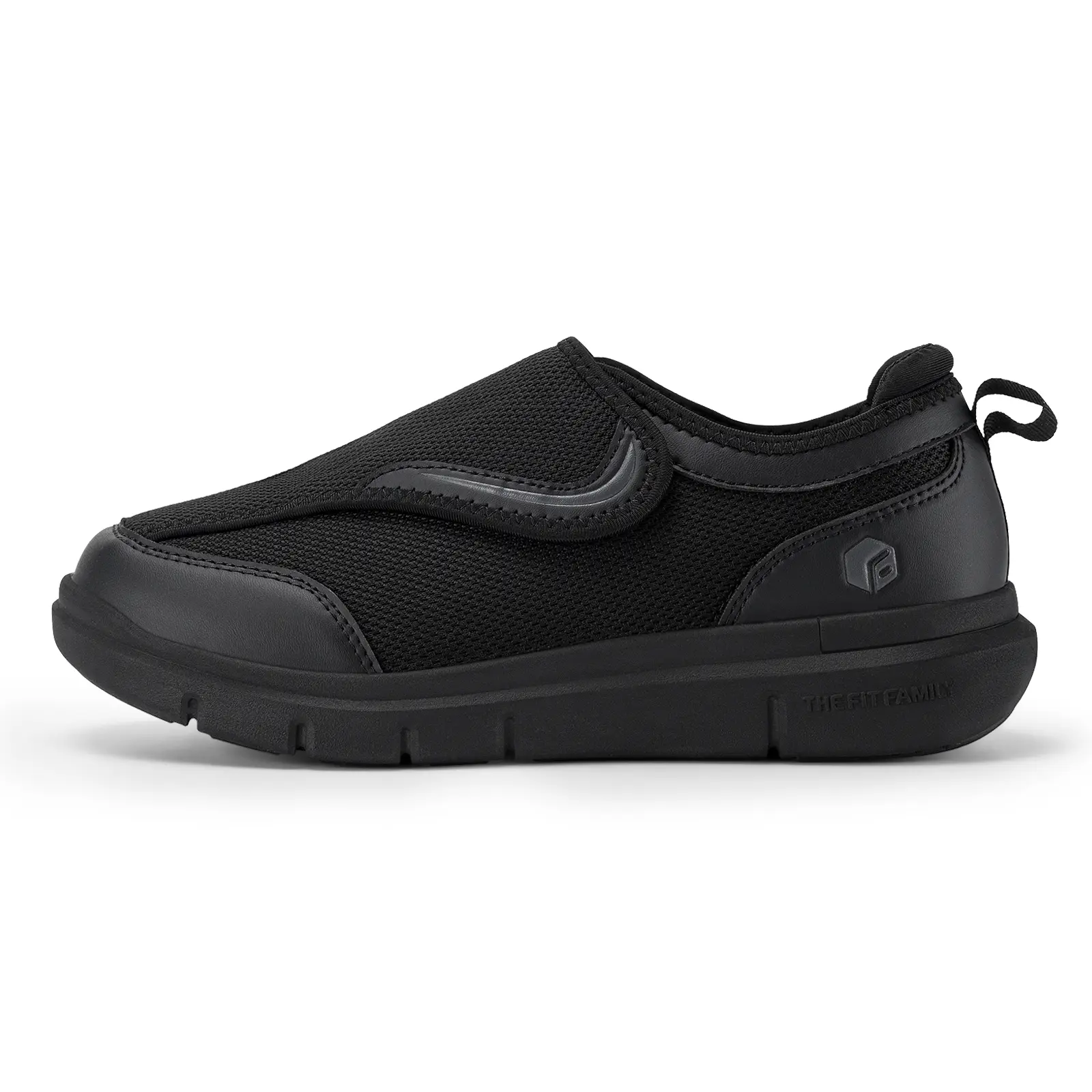 FitVille Men's EasyTop Wings Diabetic Shoes V9 Closed Sneaker black  shoes  men Training Trainer Boy