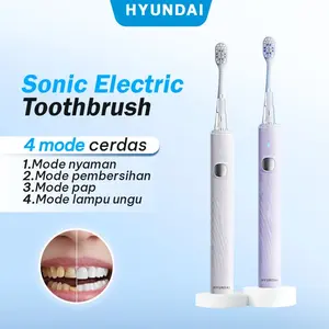 NEW ARRIVE! HYUNDAI - Sikat Gigi Elektrik Rechargeable – Getaran Ultra Sonic, Kepala Brush Soft, Tahan Lama, Sikat Gigi Dewasa Dan Anak-Anak