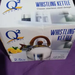 CMC[C-596]Teko Bunyi 2.5 Liter/Teko Pemanas Air /WHISTLING KETTLE FULL STAINLESS/ Teko siul Tea