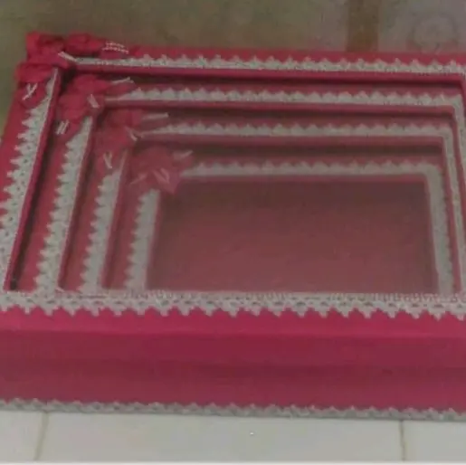 Kotak Hantaran Seserahan Model Tutup 1set isi 4kotak ( Random) 1