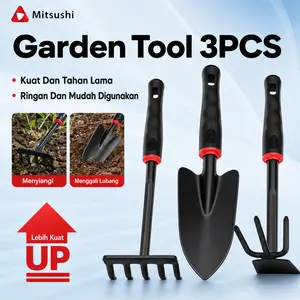 Mitsushi Peralatan Berkebun - Sekop Berkemah Baja Multifungsi Logam garden  rake garpu  tanah cangkul  sawah