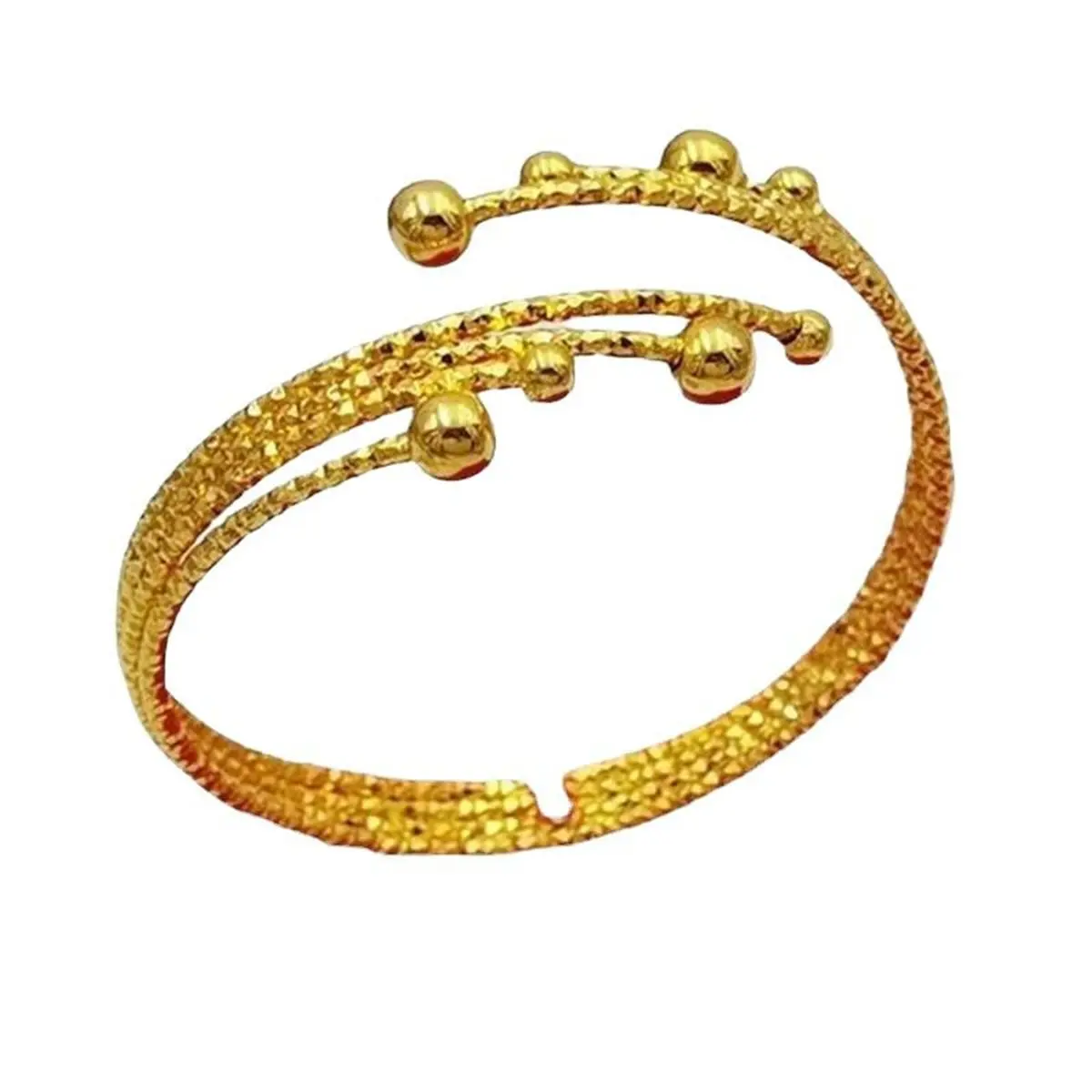 Ladies' fashionable golden bracelet, 2025 new style, alloy material, unique design, elegant shape, with a ring included, an excellent gift that won't fade