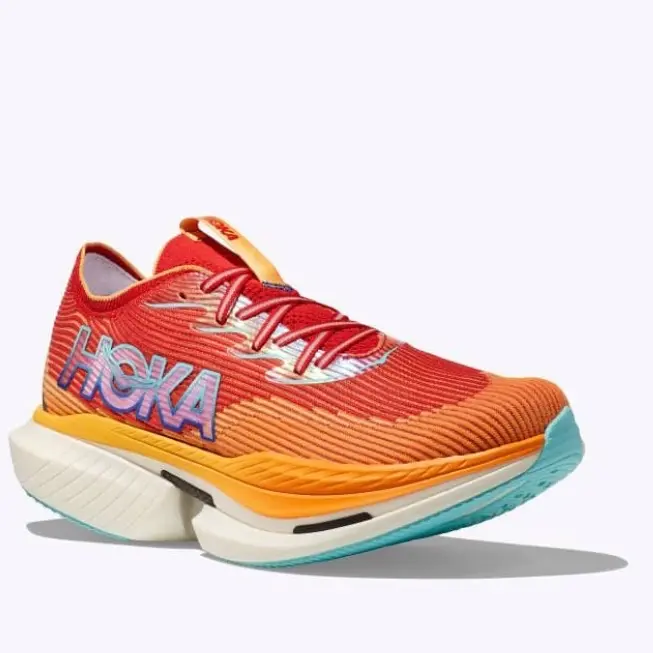 Hoka Cielo X1 Cerise Solar Flare Sport Pria