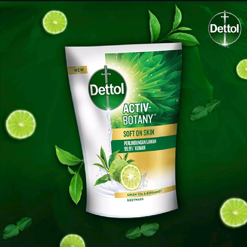 sabun dettol cair activ botany varian greentea & lavender Soap 4