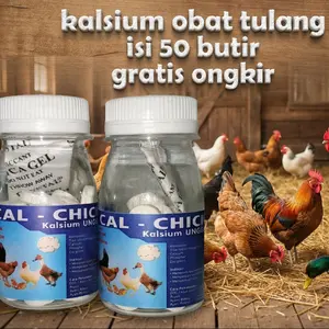 OBAT TULANG KALSIUM ISI 50 BUTIR /CALK untuk Merpati & Ayam dan Lainnya Vitamin Raffa bird farm