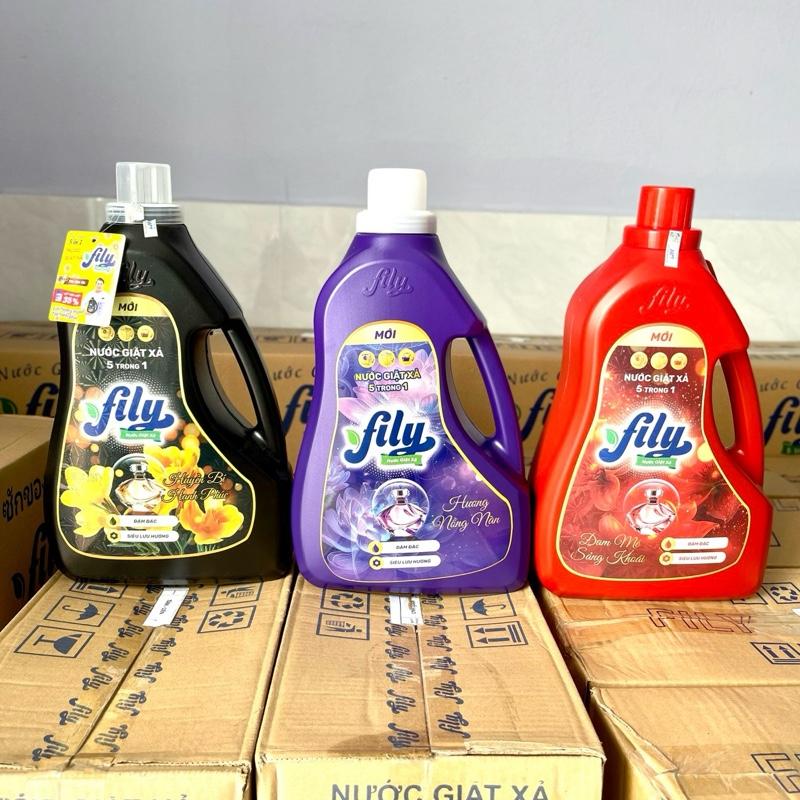  <RẺ VÔ ĐỊCH > Nước giặt xả 5IN1 FILY can 3.6L Đậm đặc  siêu lưu hương 