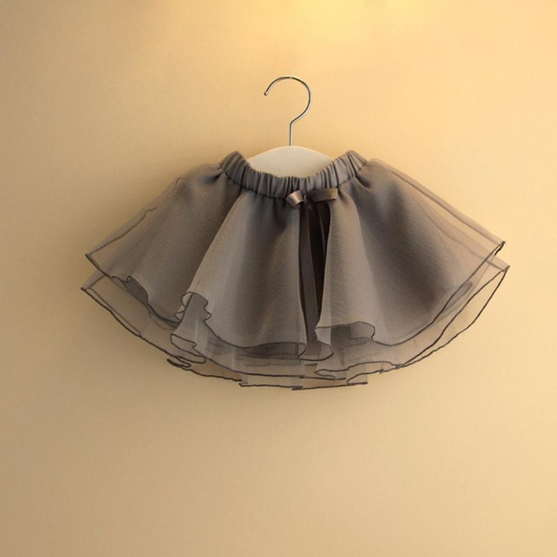 Product Introduction of Summer Casual Fashion Girls Bow-Knot Solid Color Mesh Tutu Dance Skirt Children\'s Clothing 47