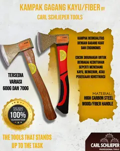 KAMPAK GAGANG KAYU  FIBER TERBAIK GERMAN MATA CARL SCHLIEPER