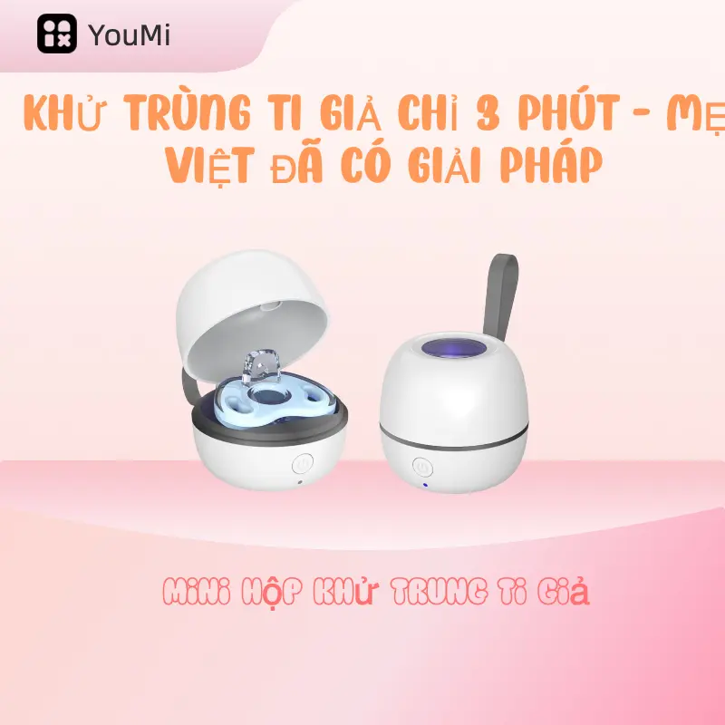 Máy tiệt trùng Cầm Tay ABS, sang trọng, khử trùng trong 3 phút, tạm biệt đun sôi, có sẵn kích thước S / L