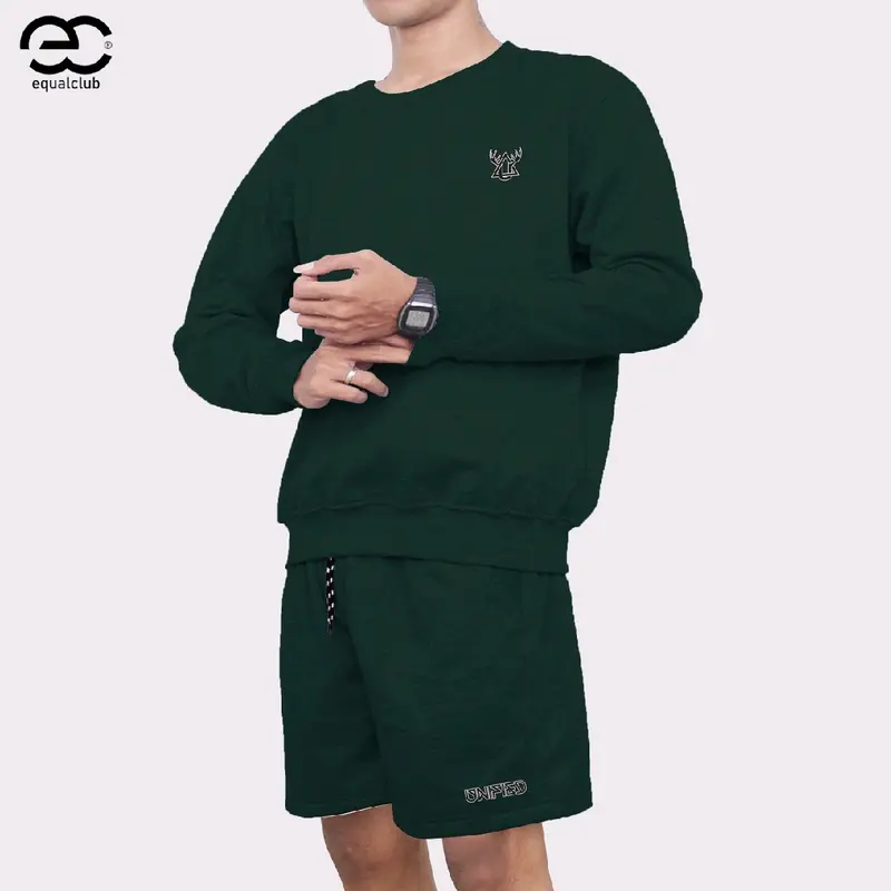 ONESET SETELAN SWEATER CREWNECK CELANA PENDEK BOARDSHORT | CASUAL | EQUAL CLUB 8