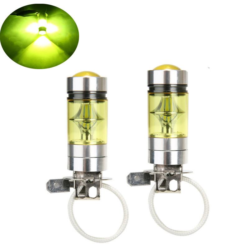 Đèn LED, Hợp kim nhôm, 4300K, Thay thế H3, 2828SMD, Siêu sáng, 12-24V đỏ có Phụ Tùng 2