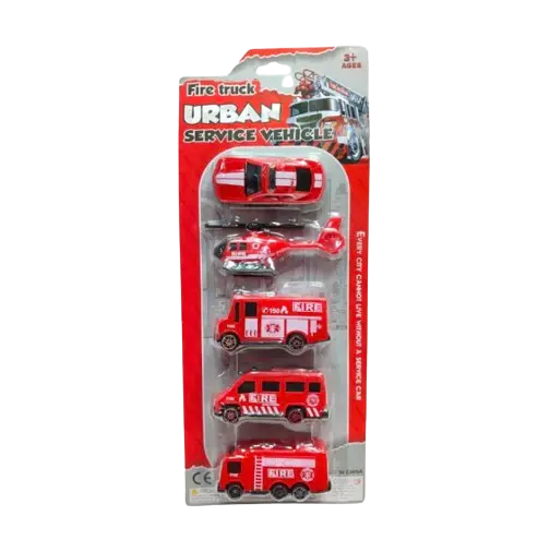 Mainan Anak Mobil Urban Car Diecast Set Vehicle Ambulan Army Police Polisi Konstruksi 5