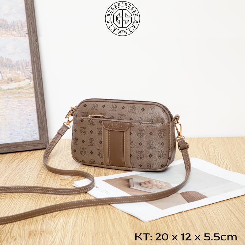 GUSAN Túi Đeo Chéo Nữ GS.812 Túi xách size 20x12x5.5cm Chất Liệu Da PU Chất Lượng Cao Thiết Kế Nhỏ Gọn Thích Hợp Đi Chơi Đi Làm Đi Tiệc Kích Thước 20x16x7cm Bảo Hành 12 Tháng