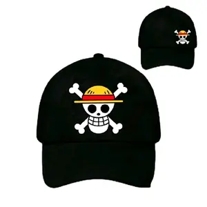 Topi Baseball Anak Anime One Piece Sablon DTF Free Bordir Nama Fashion
