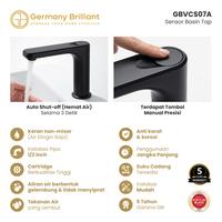 Gambar Germany Brilliant Kran Basin / Keran Wastafel Sensor Otomatis Kuningan GBVCS07A - Matte Black dari Germany Brilliant Sanitaryware Kab. Bekasi 5 Tokopedia