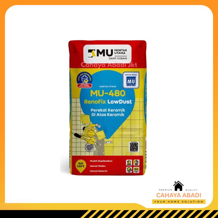 Jual MU 480 / MU-480 SEMEN PEREKAT KERAMIK DIATAS KERAMIK MU480 RENOFIK ...