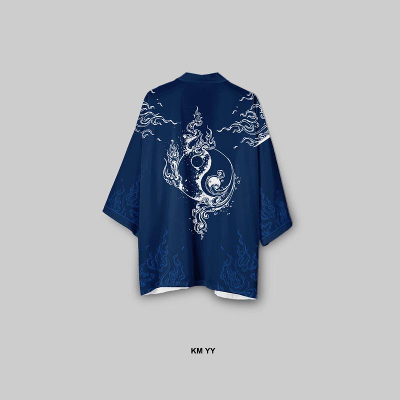 Kimono Outer Outwear Casual  FullPrint 3R YY 3