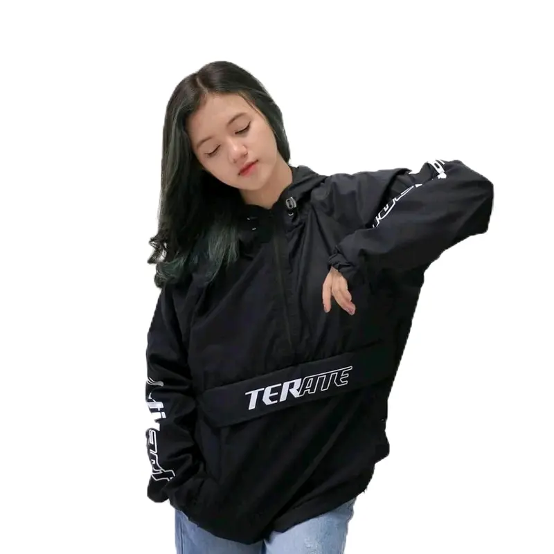 Jaket Cougle PSHT Terbaru dengan Resleting - Distro, Full Print, Free Stiker, Size M-L-XL-XXL - Parasut Wanita Waterproof Oversize Casual Hitam Panjang Nyaman Tebal Bomber 3