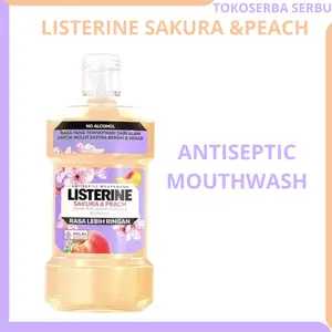 LISTERINE Sakura and Peach Antiseptic Mouthwash 250ml/Obat Kumur