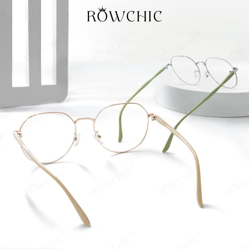 Product Introduction of ROWCHIC Photochromic Anti Radiation Eyewear Glasses For Round Face For Men and Women Full Rim SS24 RG2267+[Free Gift]Glasses Case+Test Kit+Glasses cloth 14