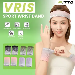 FITTO VRIS Wrist Band Sport Askesoris Olahraga Pergelangan Katun Strech Comfortable