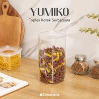 Gambar Dekoruma YUMIKO Toples Kotak Serbaguna / Toples Cemilan / Toples Bahan Makanan 1600 ml dari Dekoruma Official Store Kab. Bekasi 1 Tokopedia