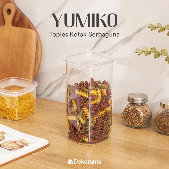 Gambar Dekoruma YUMIKO Toples Kotak Serbaguna / Toples Cemilan / Toples Bahan Makanan 1600 ml dari Dekoruma Official Store Kab. Bekasi Tokopedia