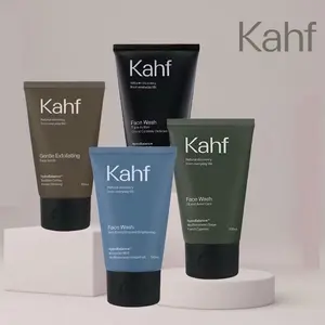Kahf Facial Wash & Scrub 100ml Sabun Cuci Muka Pria Mencerahkan