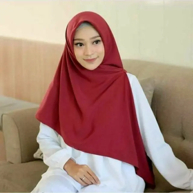 SegiEmpat ceruti babydoll premium 130x130 nyaman muslim square  jilbab  ceruty  kerudung  syari  segi Empat