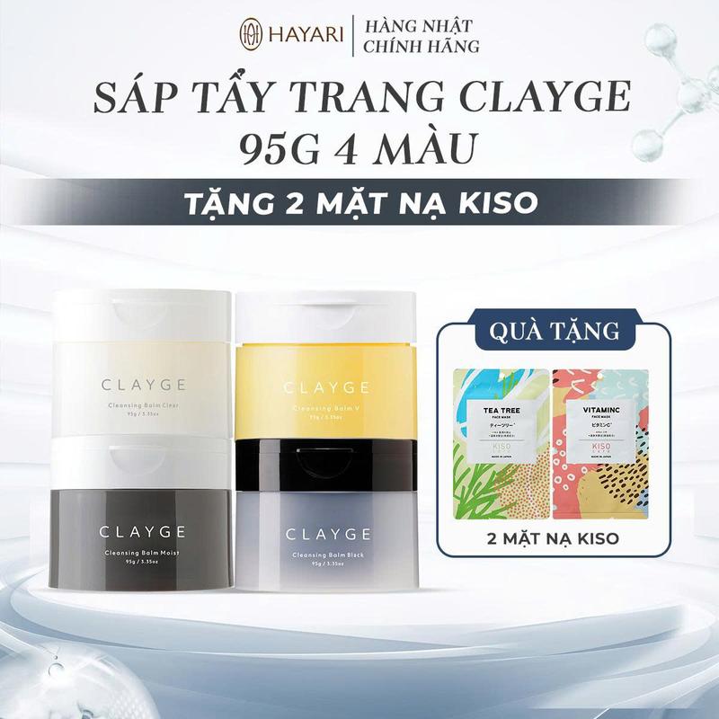 Sáp tẩy trang Clayge Nhật Bản  - làm sạch sâu, 5 in 1 cho làn da nhạy cảm