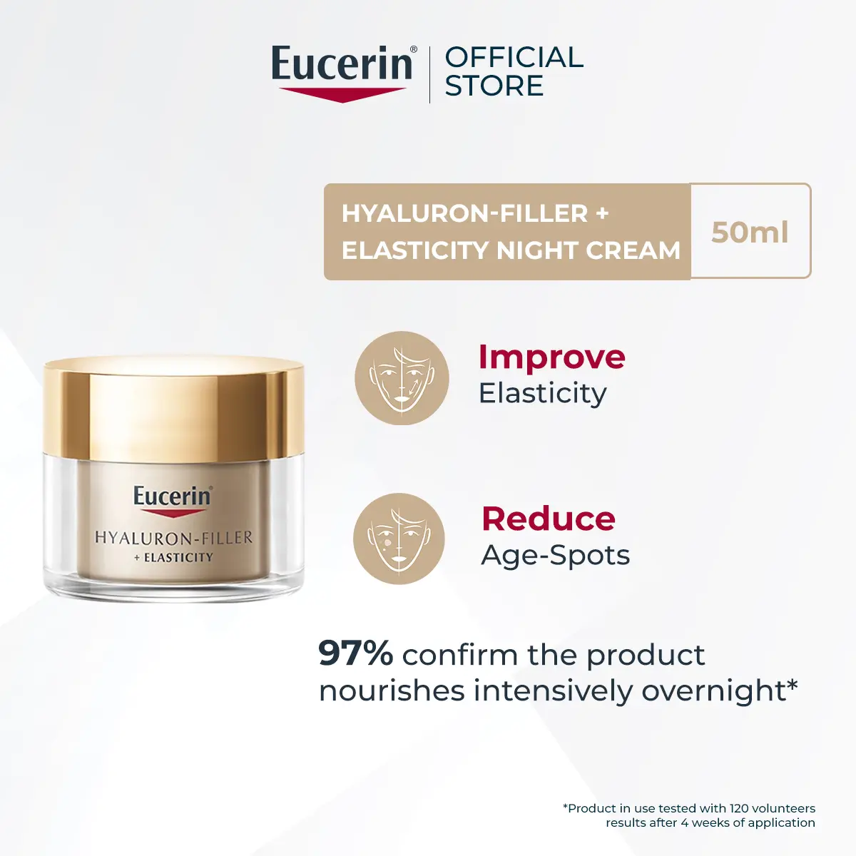 Eucerin Hyaluron Filler Elasticity Night Cream 50ml