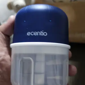 ecentio Mini Chopper Blender 6 pisau 250ml Portable Penggiling Bumbu Dapur Portable Penumbuk bawang biru gelap