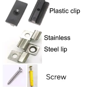 Lantai Kolam pinggir kolam renang Aksesoris DECKING WPC OUTDOOR Starting clip plastic clip stainless clip expanding screw