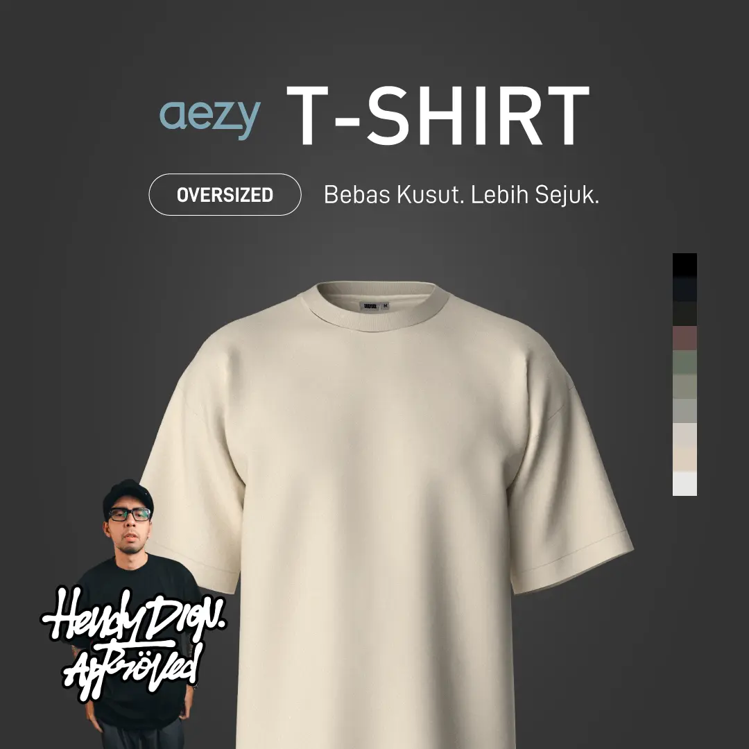 [HENDY DION APPROVED] No Void Minds AEZY TPF Oversized Core T-Shirt | Sand