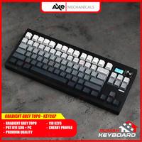 Gambar AXE MECHANICALS - GRADIENT CONTOUR - TOPOGRHAPY - Side Print - See Through - Keycap - Keycaps - Cherry Profile - Mechanical Keyboard - Contour Grey dari Rumah-Keyboard Kota Administrasi Jakarta Barat 1 Tokopedia